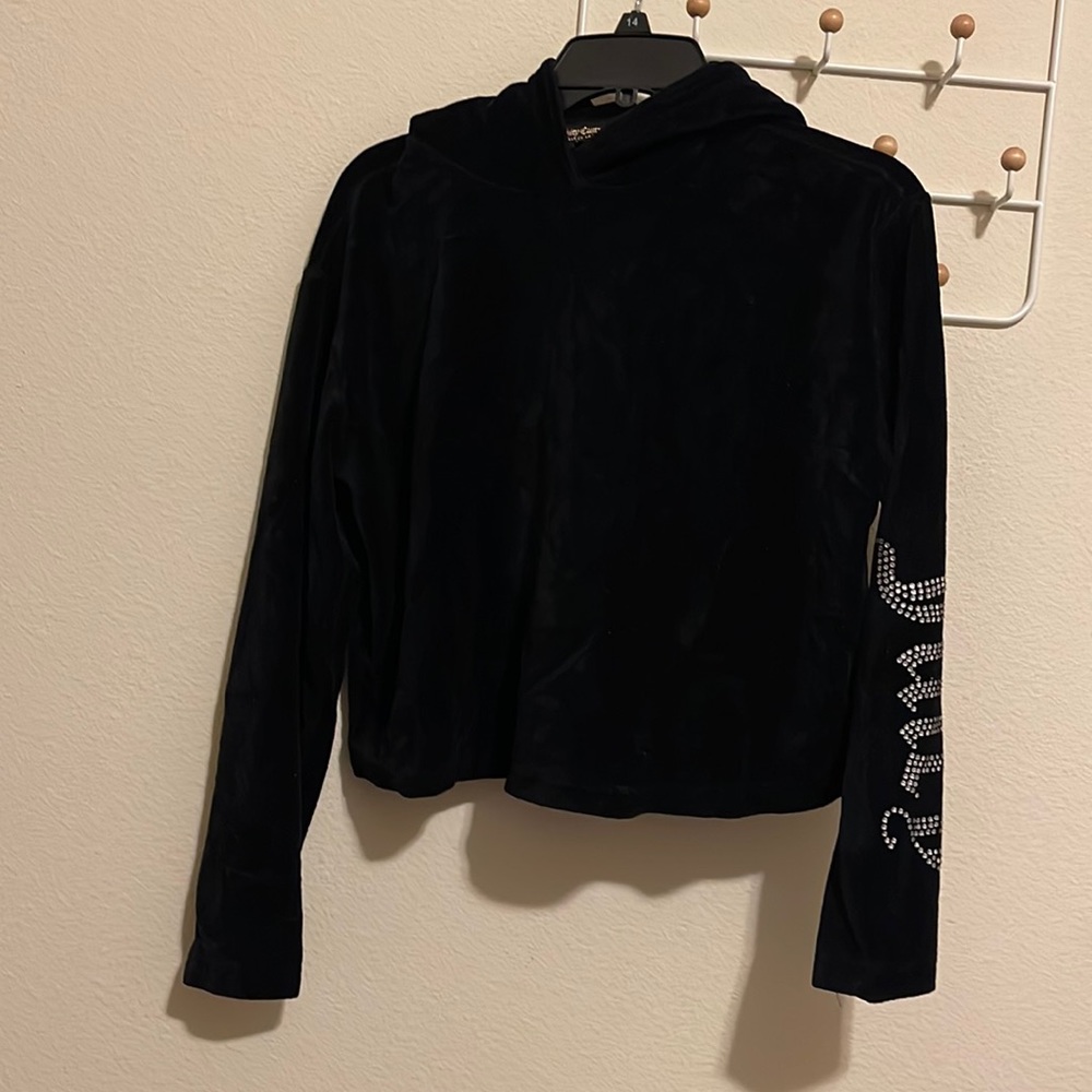 Juicy Couture Black Label Velvet Hoodie